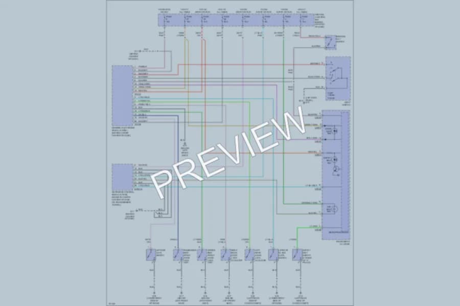 2002 Mazda Tribute Warning Systems wiring diagram preview