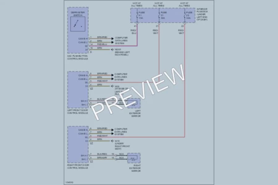 2002 MercedesBenz C230 Defoggers wiring diagram preview