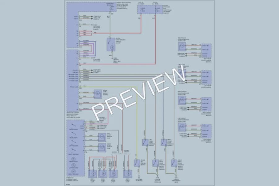 2002 MercedesBenz C230 Interior Lights wiring diagram preview