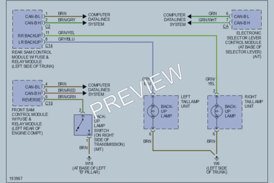 2002 MercedesBenz C320 Exterior Lights wiring diagram preview