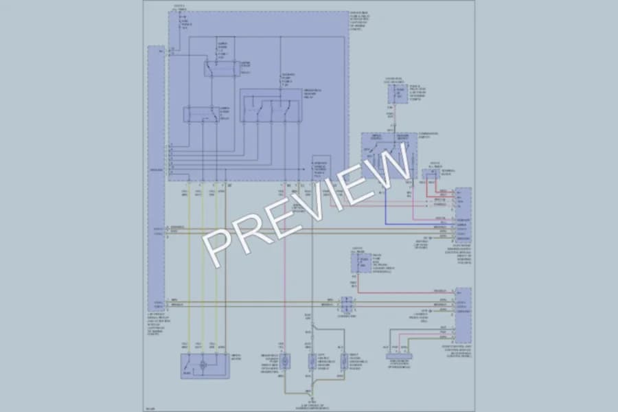 2002 MercedesBenz CLK320 Wiper Washer wiring diagram preview