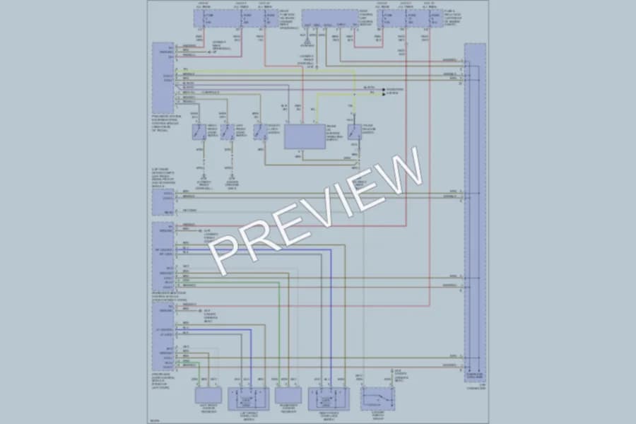 2002 MercedesBenz CLK430 Power Door Locks wiring diagram preview