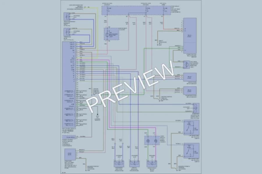 2002 MercedesBenz CLK430 Supplemental Restraints wiring diagram preview