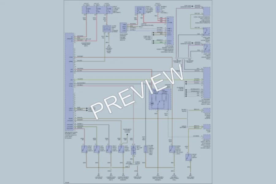 2002 MercedesBenz E320 Anti Theft wiring diagram preview