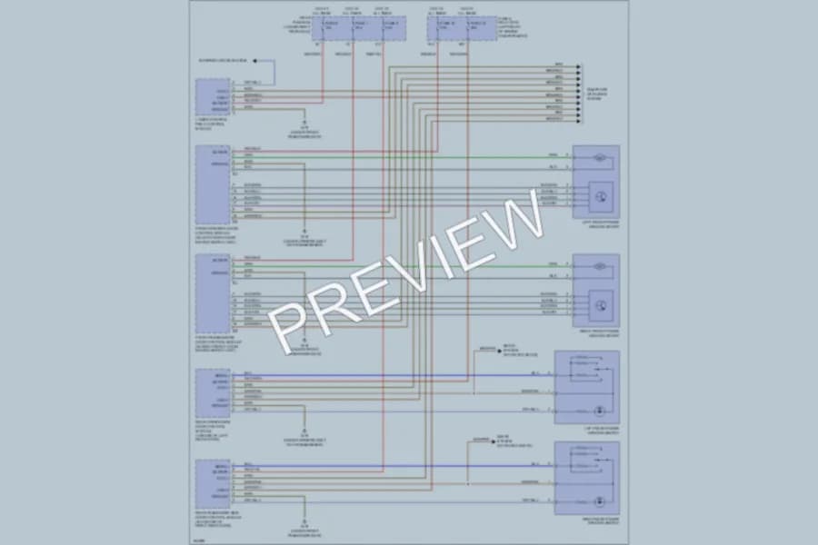 2002 MercedesBenz E320 Power Windows wiring diagram preview