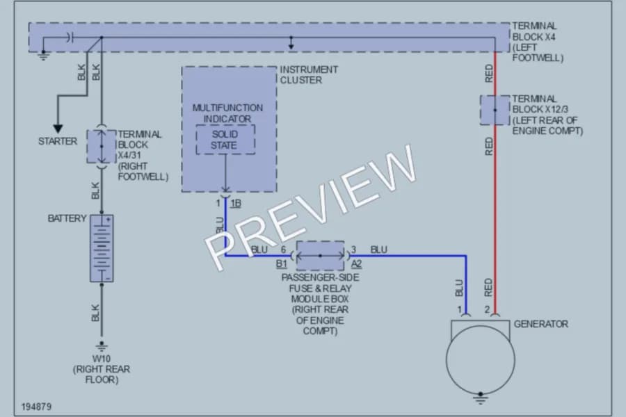 2002 MercedesBenz E320 Starting Charging wiring diagram preview