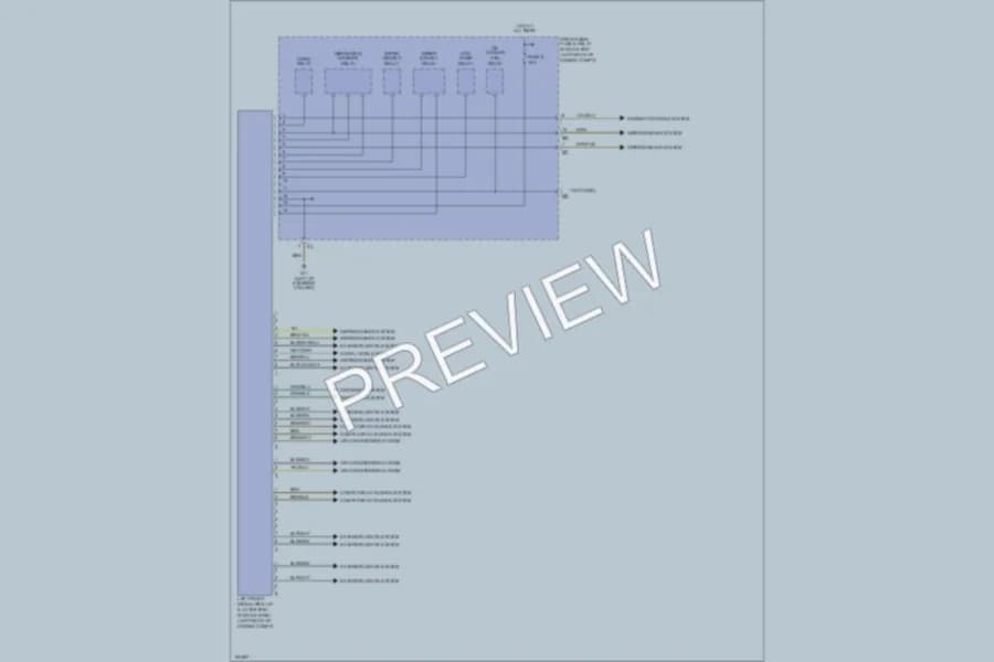2002 MercedesBenz E430 Body Control Modules wiring diagram preview