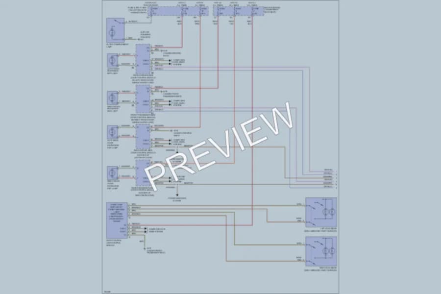 2002 MercedesBenz E430 Interior Lights wiring diagram preview