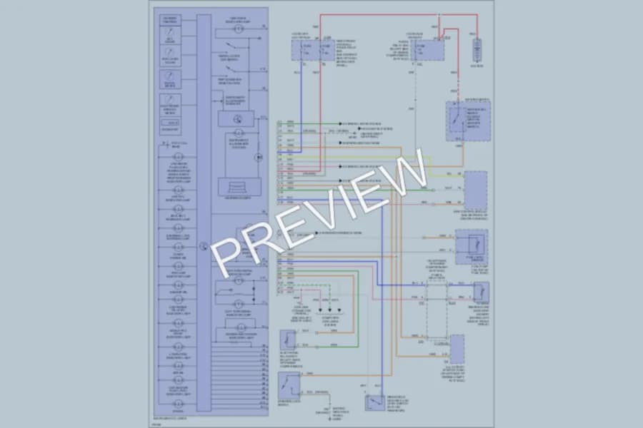 2002 MercedesBenz ML320 Instrument Cluster wiring diagram preview