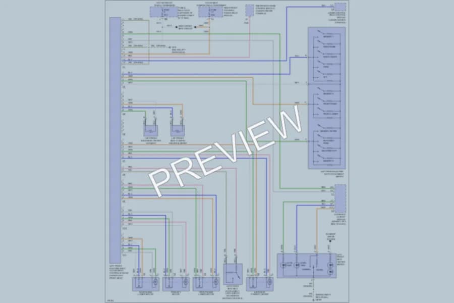2002 MercedesBenz ML320 Memory Systems wiring diagram preview