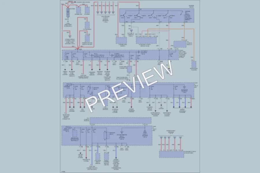 2002 MercedesBenz ML320 Power Distribution wiring diagram preview