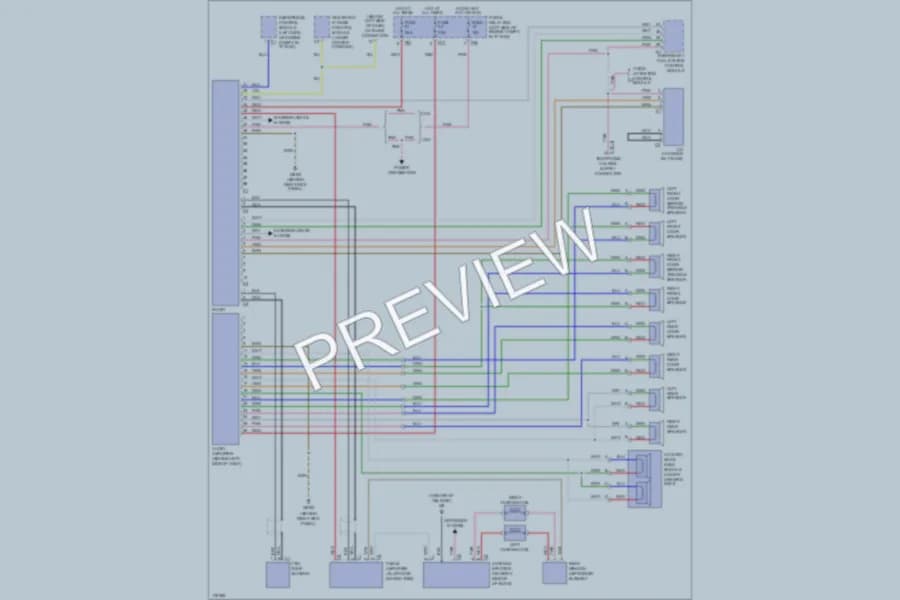 2002 MercedesBenz ML320 Radio wiring diagram preview