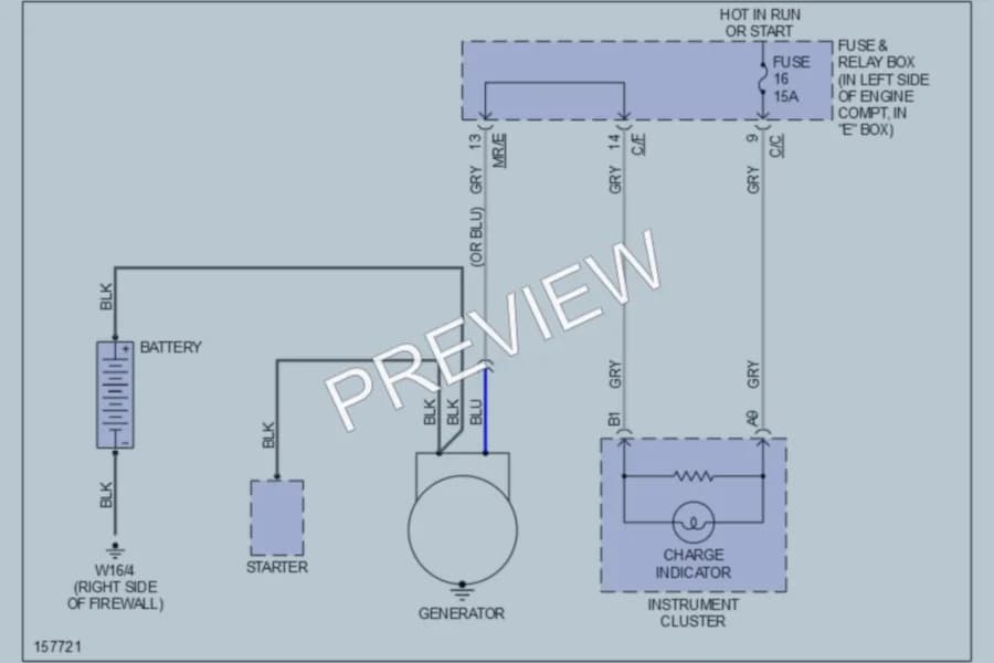 2002 MercedesBenz ML320 Starting Charging wiring diagram preview