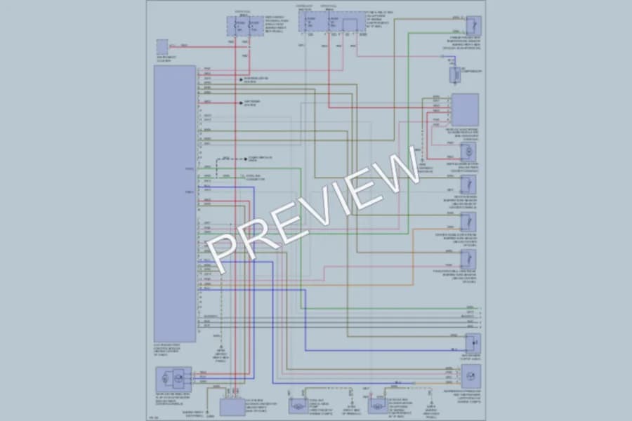 2002 MercedesBenz ML500 Air Conditioning wiring diagram preview