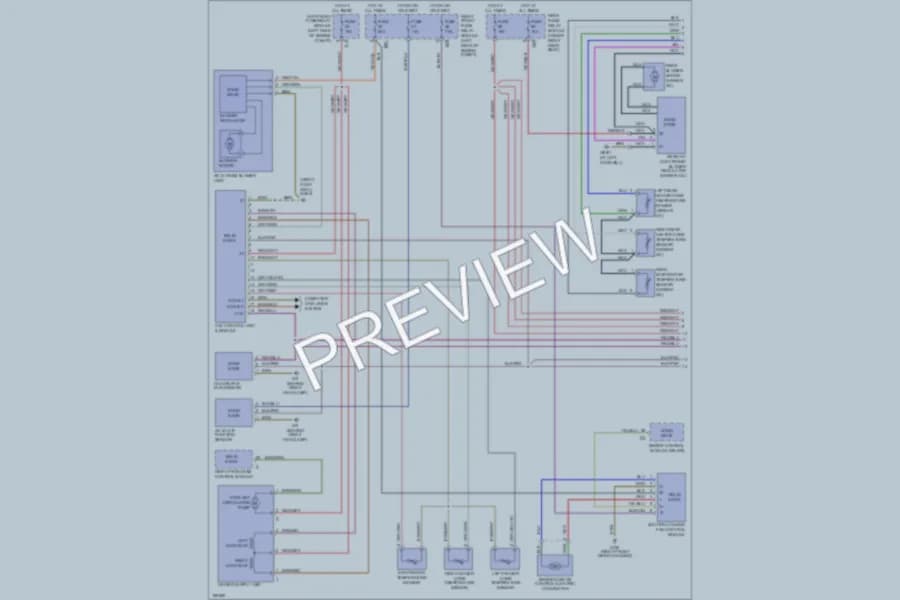 2002 MercedesBenz S430 Air Conditioning wiring diagram preview