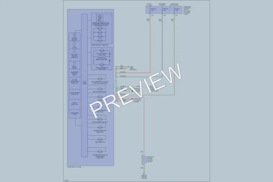 2002 MercedesBenz S430 Instrument Cluster wiring diagram preview