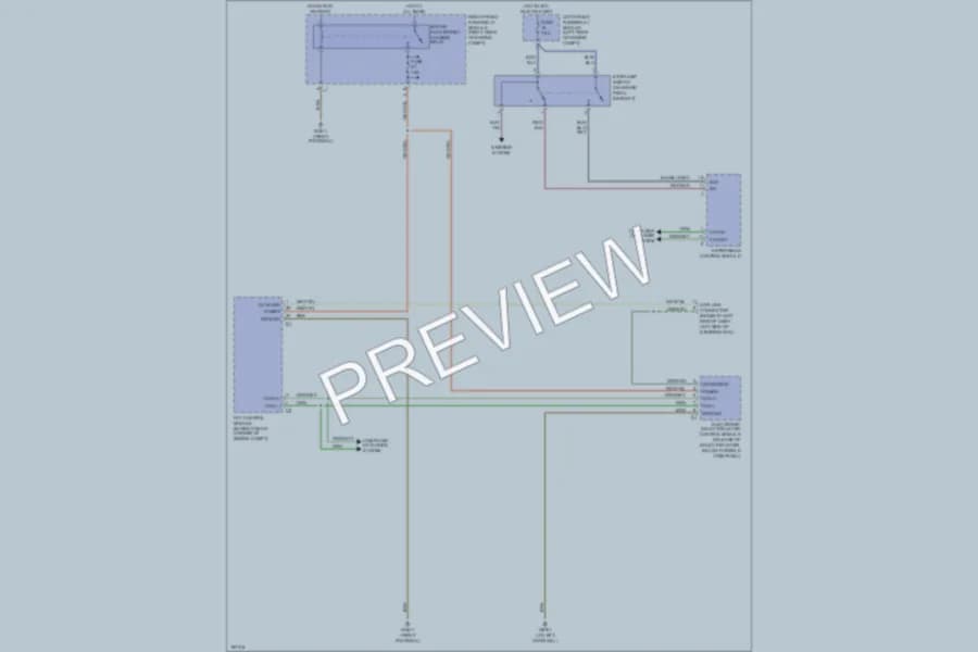 2002 MercedesBenz S430 Shift Interlock wiring diagram preview