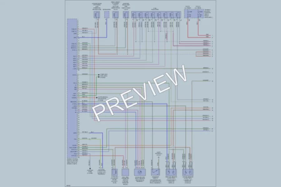2002 MercedesBenz S500 Engine Performance wiring diagram preview