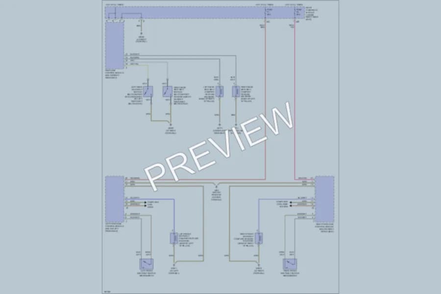2002 MercedesBenz S500 Passive Restraints wiring diagram preview