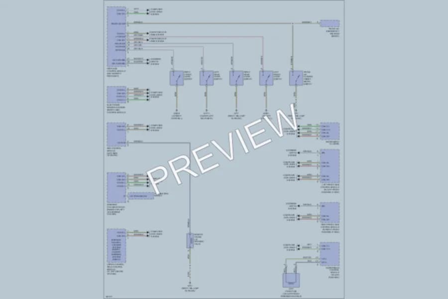 2002 MercedesBenz S500 Power Door Locks wiring diagram preview
