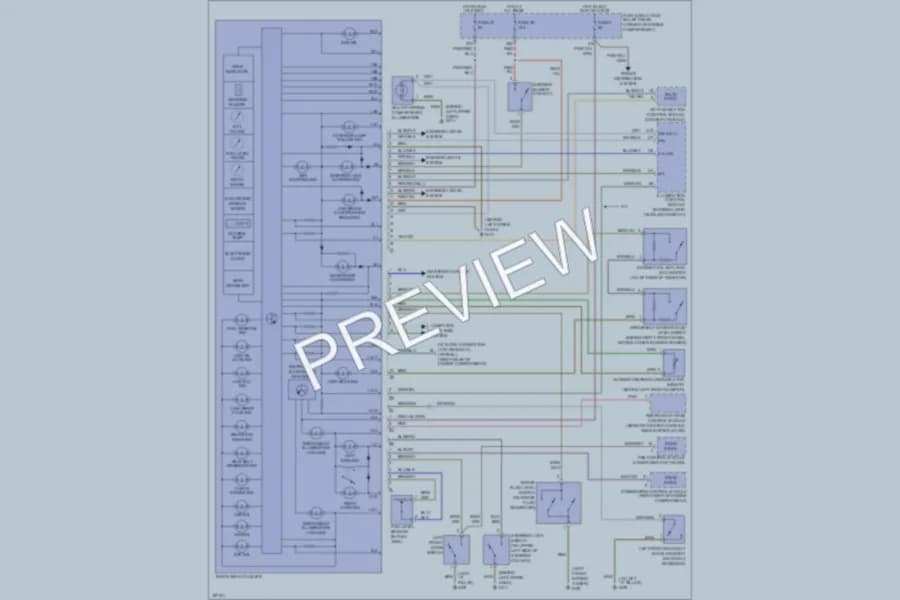 2002 MercedesBenz SLK320 Instrument Cluster wiring diagram preview