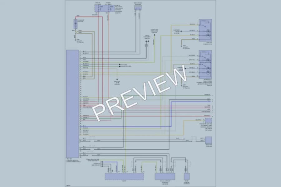 2002 MercedesBenz SLK320 Navigation wiring diagram preview