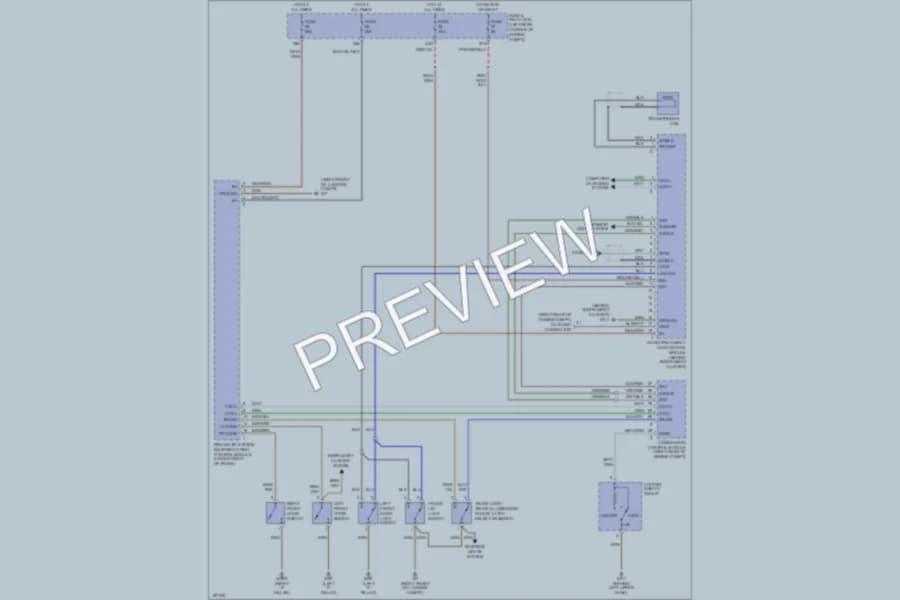 2002 MercedesBenz SLK320 Power Door Locks wiring diagram preview