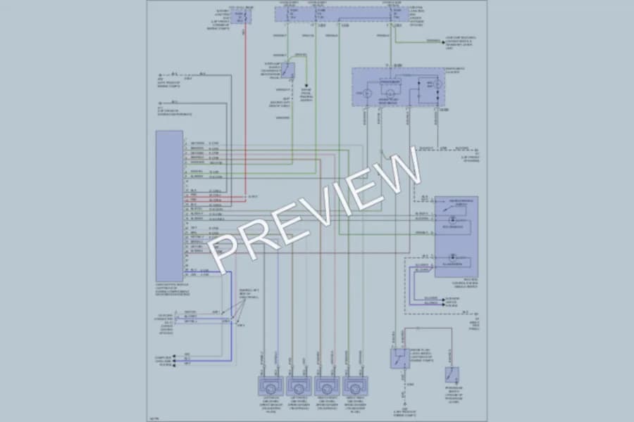 2002 Mercury Cougar Anti Lock Brakes wiring diagram preview