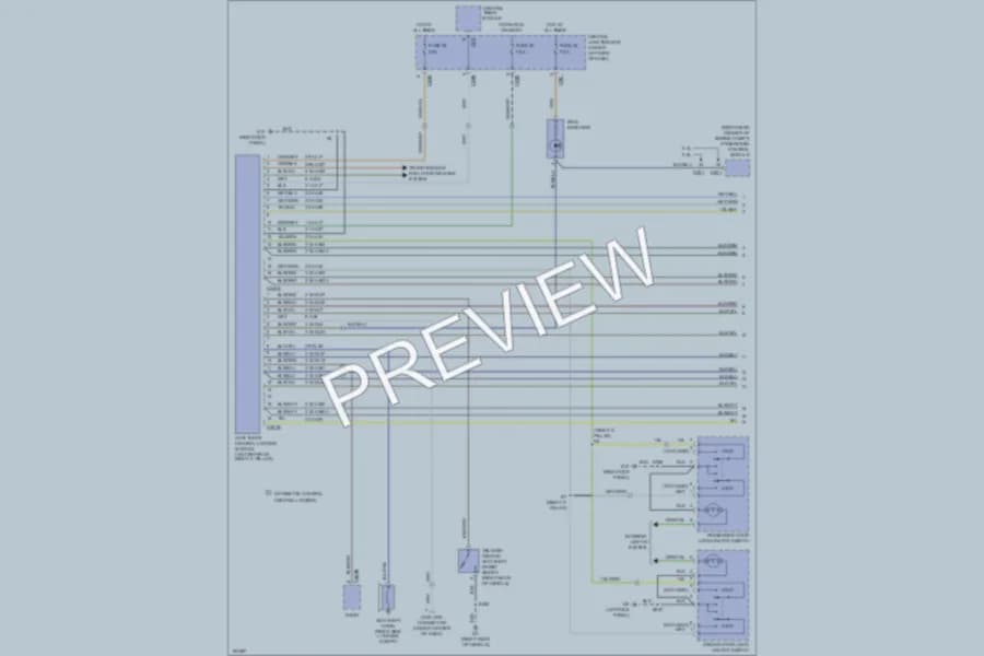 2002 Mercury Cougar Anti Theft wiring diagram preview