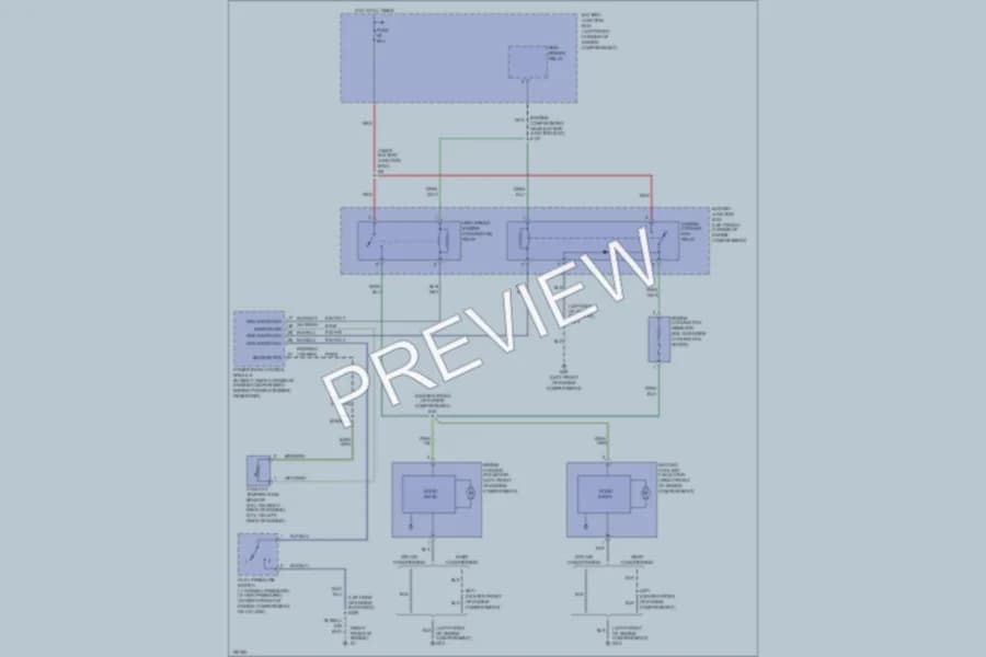 2002 Mercury Cougar Cooling Fan wiring diagram preview