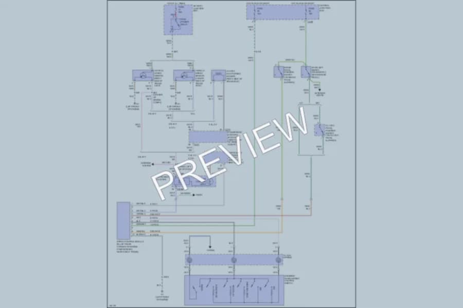 2002 Mercury Cougar Cruise Control wiring diagram preview