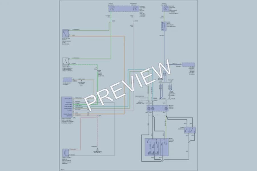 2002 Mercury GrandMarquis Cruise Control wiring diagram preview
