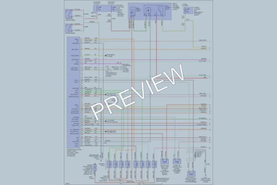 2002 Mercury GrandMarquis Engine Performance wiring diagram preview