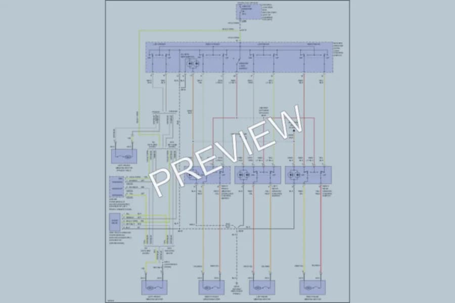 2002 Mercury GrandMarquis Power Windows wiring diagram preview