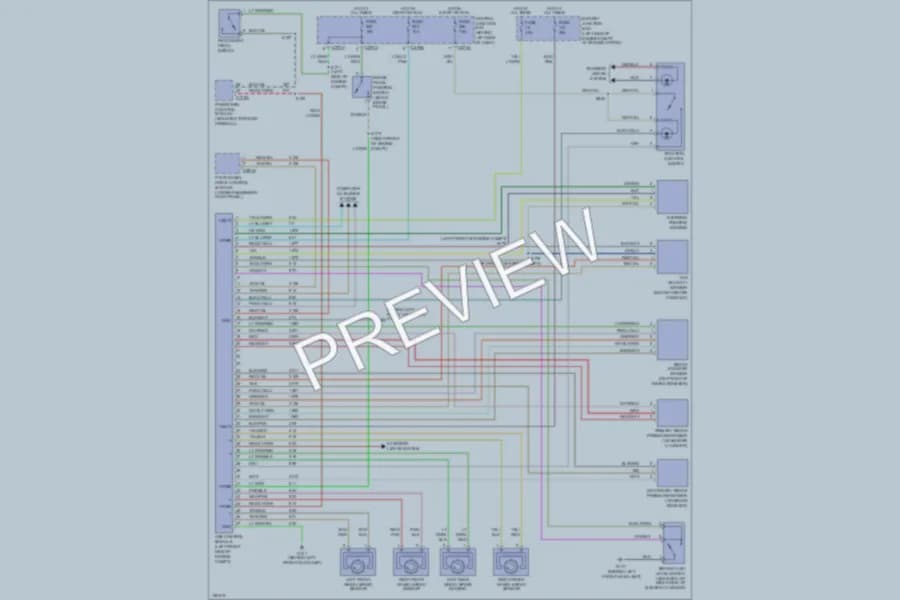 2002 Mercury Mountaineer Anti Lock Brakes wiring diagram preview
