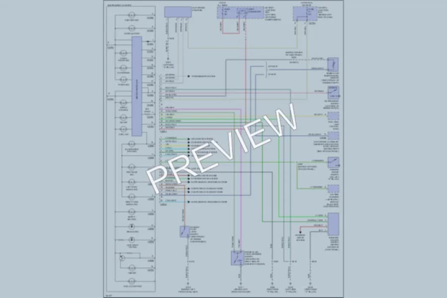 2002 Mercury Mountaineer Instrument Cluster wiring diagram preview