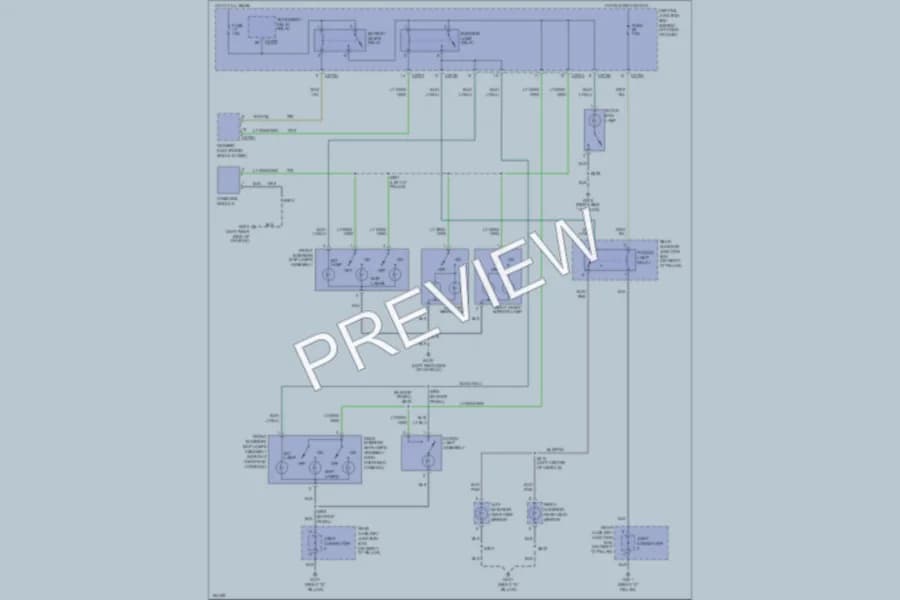 2002 Mercury Mountaineer Interior Lights wiring diagram preview