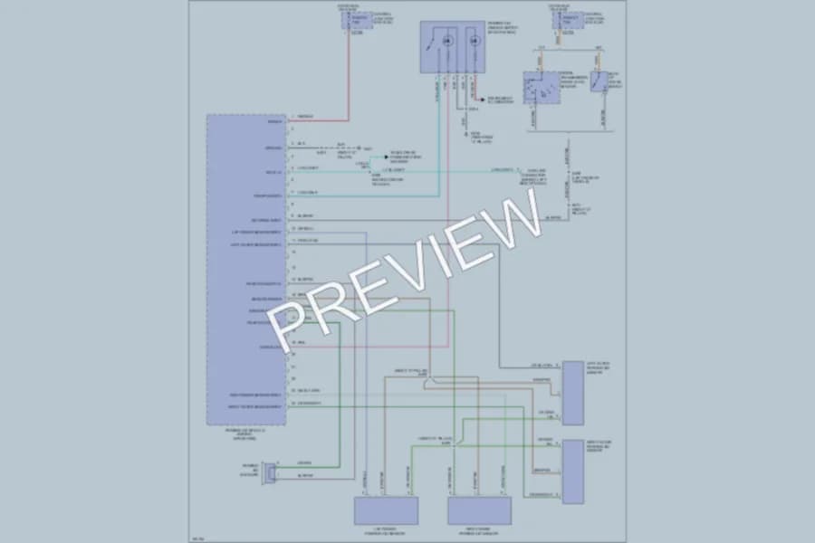 2002 Mercury Mountaineer Navigation wiring diagram preview