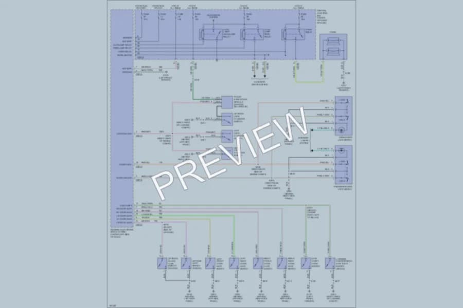 2002 Mercury Sable Anti Theft wiring diagram preview