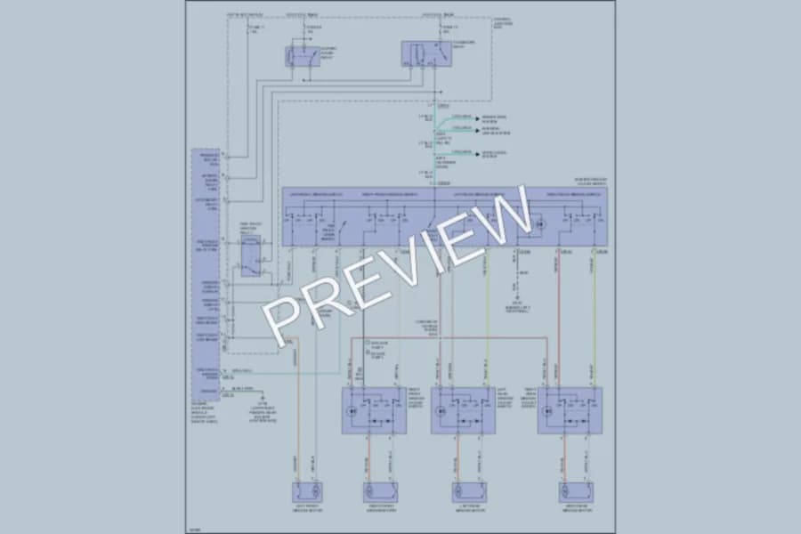 2002 Mercury Sable Power Windows wiring diagram preview
