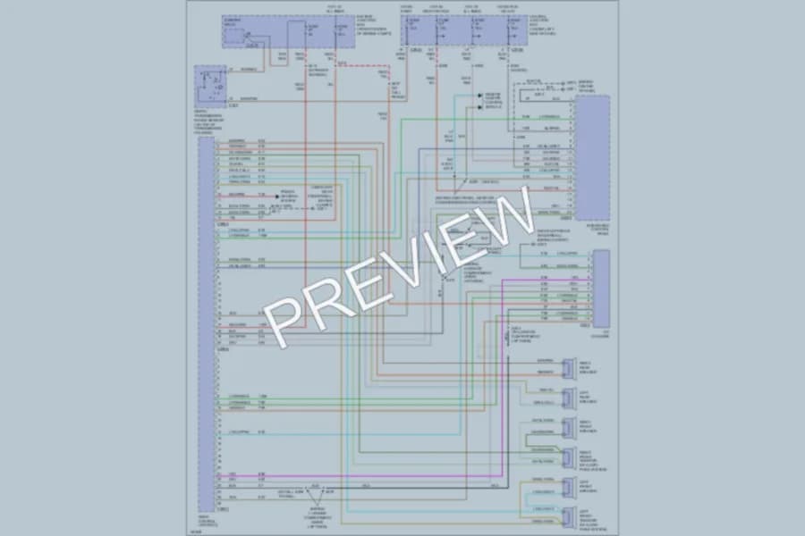 2002 Mercury Sable Radio wiring diagram preview