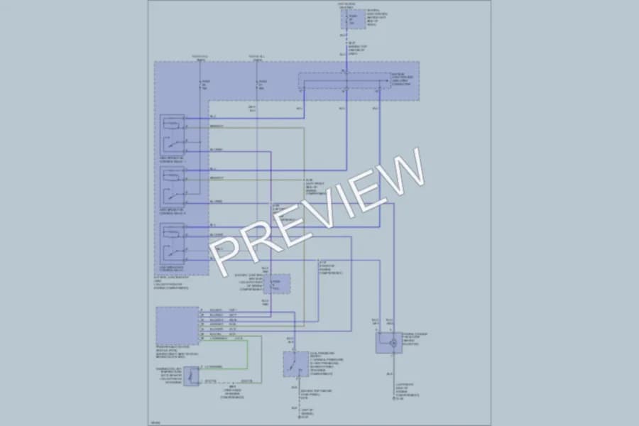 2002 Mercury Villager Cooling Fan wiring diagram preview