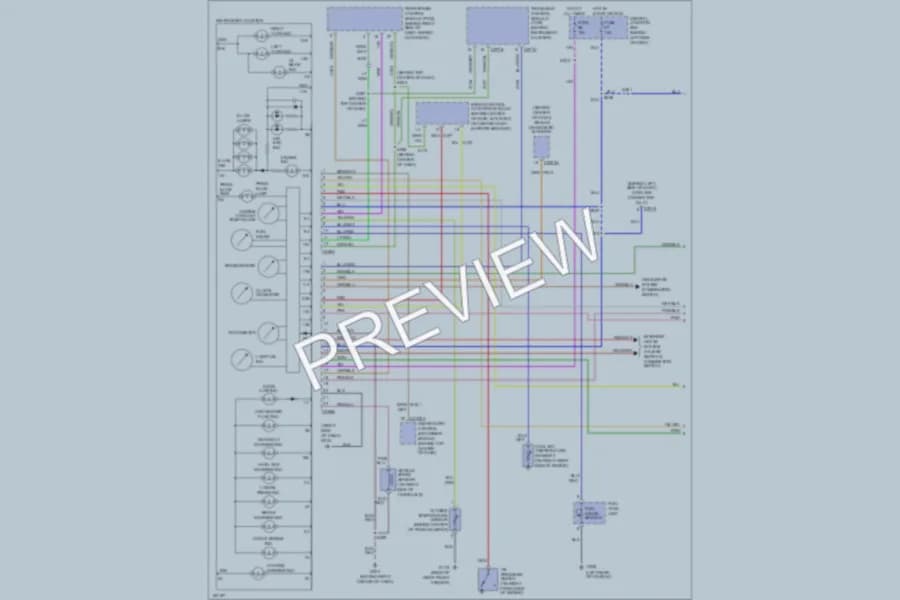 2002 Mercury Villager Instrument Cluster wiring diagram preview