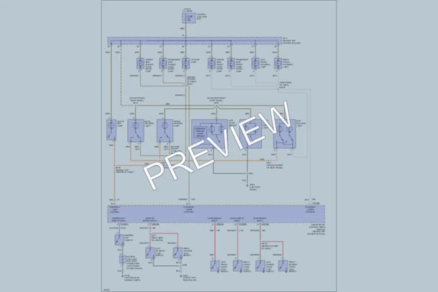 2002 Mercury Villager Interior Lights wiring diagram preview