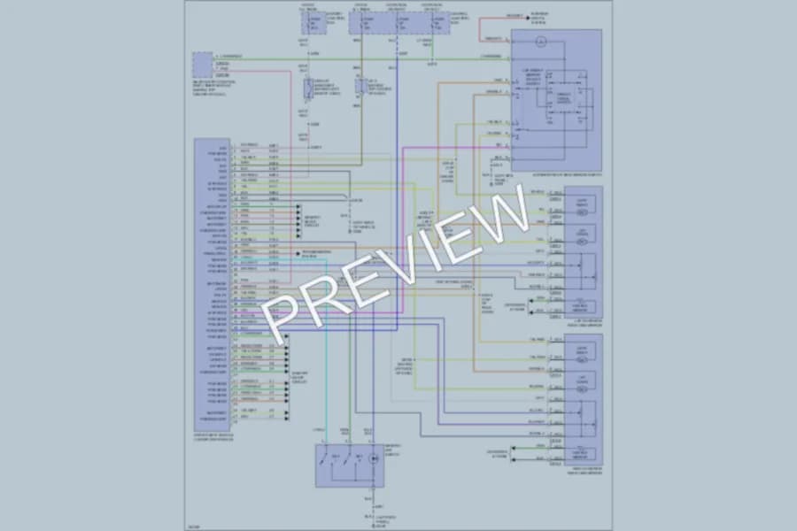 2002 Mercury Villager Memory Systems wiring diagram preview