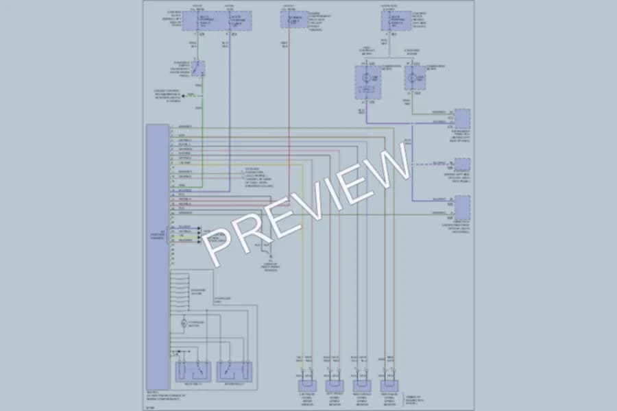 2002 Mitsubishi Diamante Anti Lock Brakes wiring diagram preview