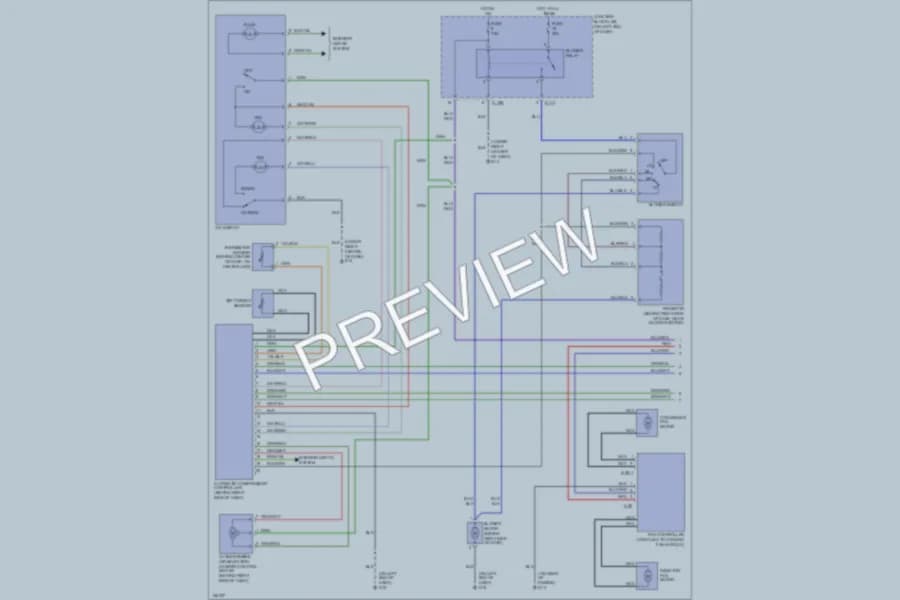 2002 Mitsubishi Eclipse Air Conditioning wiring diagram preview