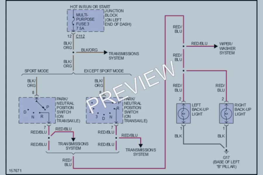 2002 Mitsubishi Eclipse Exterior Lights wiring diagram preview