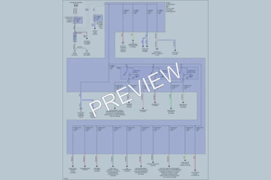 2002 Mitsubishi Eclipse Power Distribution wiring diagram preview