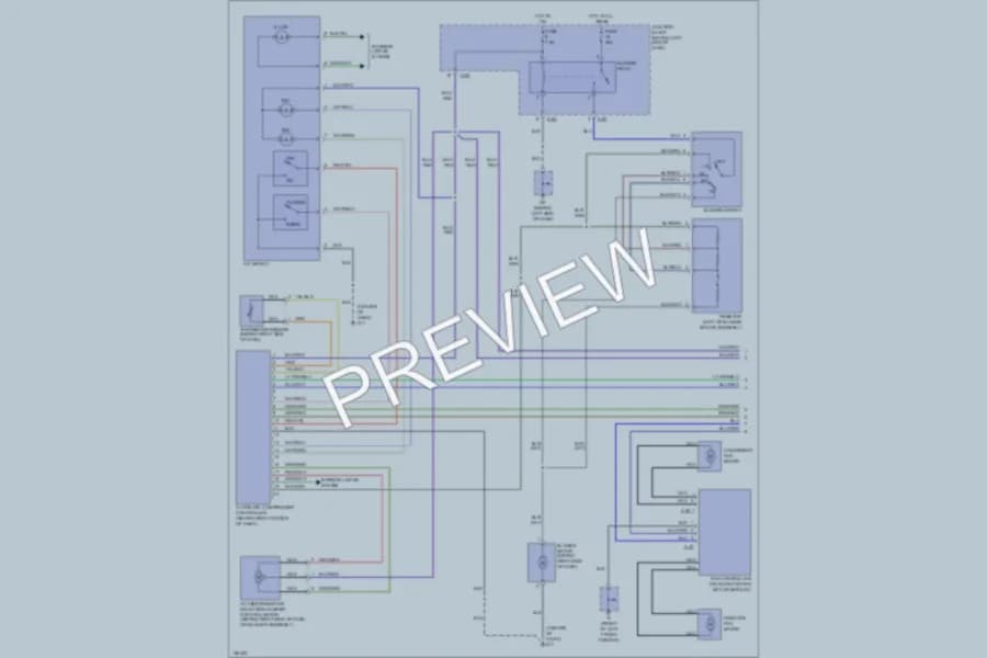 2002 Mitsubishi Galant Air Conditioning wiring diagram preview